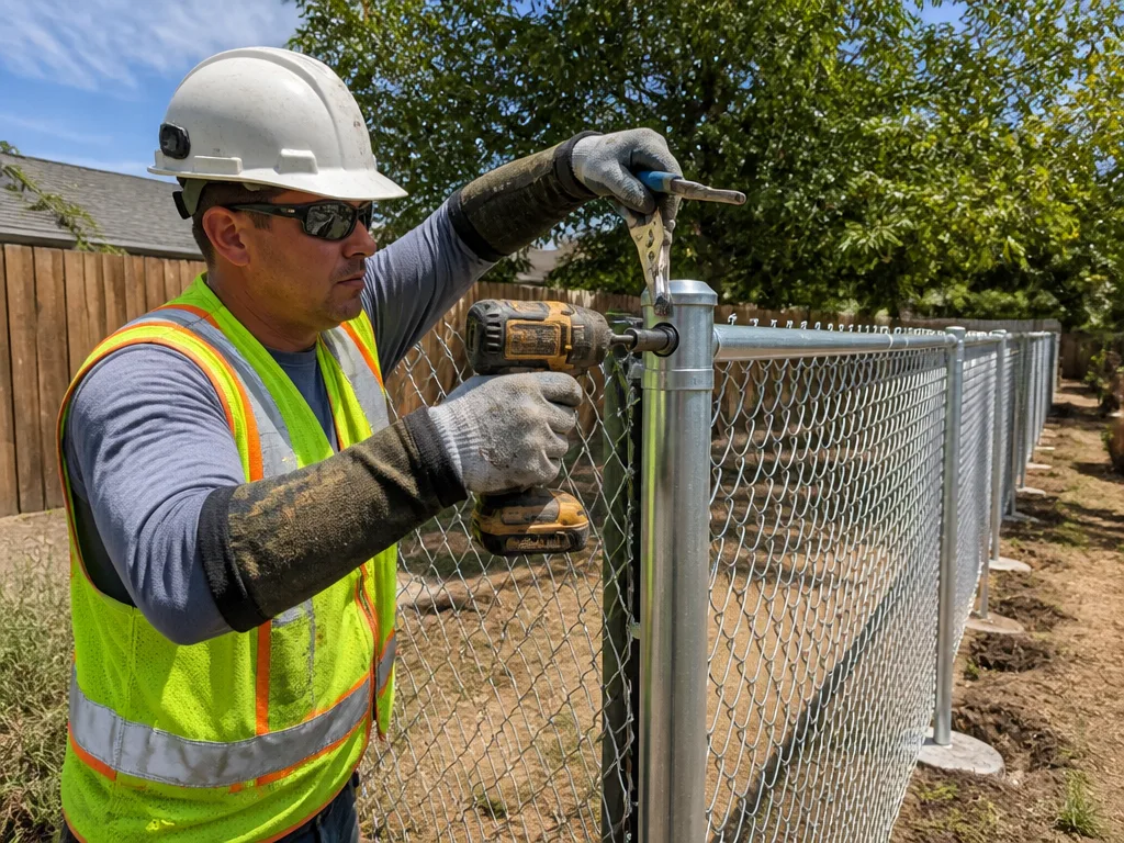 Chain Link Fence Installation