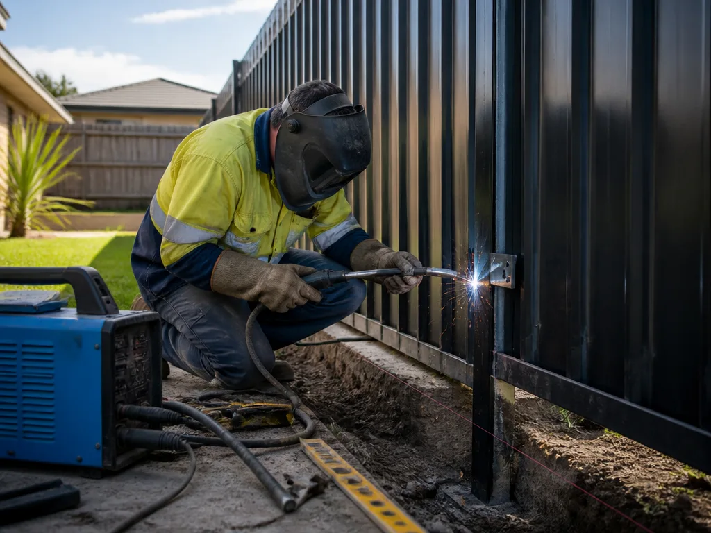 Steel Fence Installation